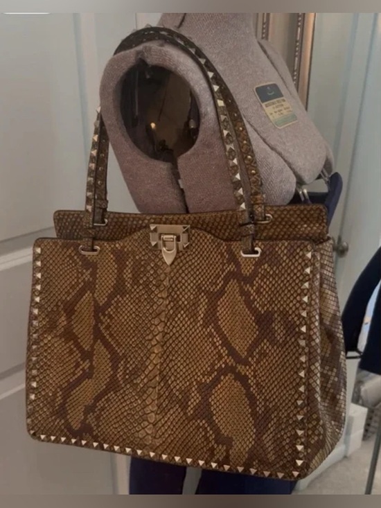 Valentino Garavani Handbags - Valentino Garavani Rockstud Reptile Bag – New with Tags